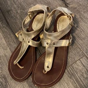 Gold sandals